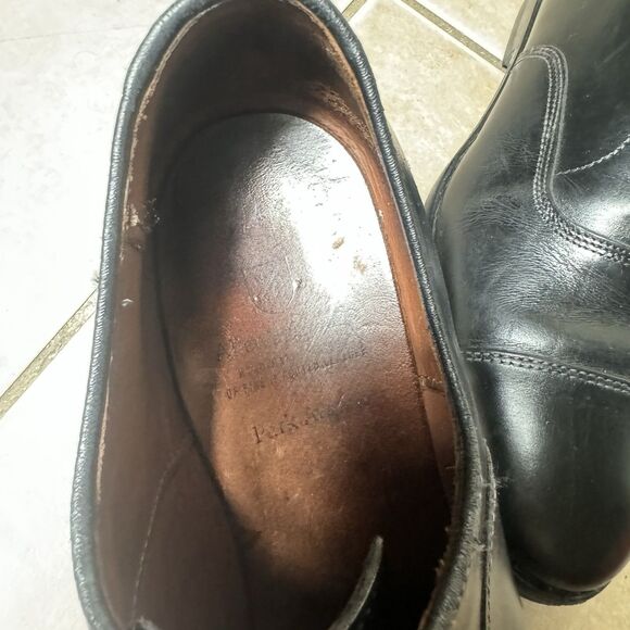 NICE Allen Edmonds Park Avenue Men's 9 D Black Leather Cap Toe Oxford Dress Shoe - Picture 3 of 8